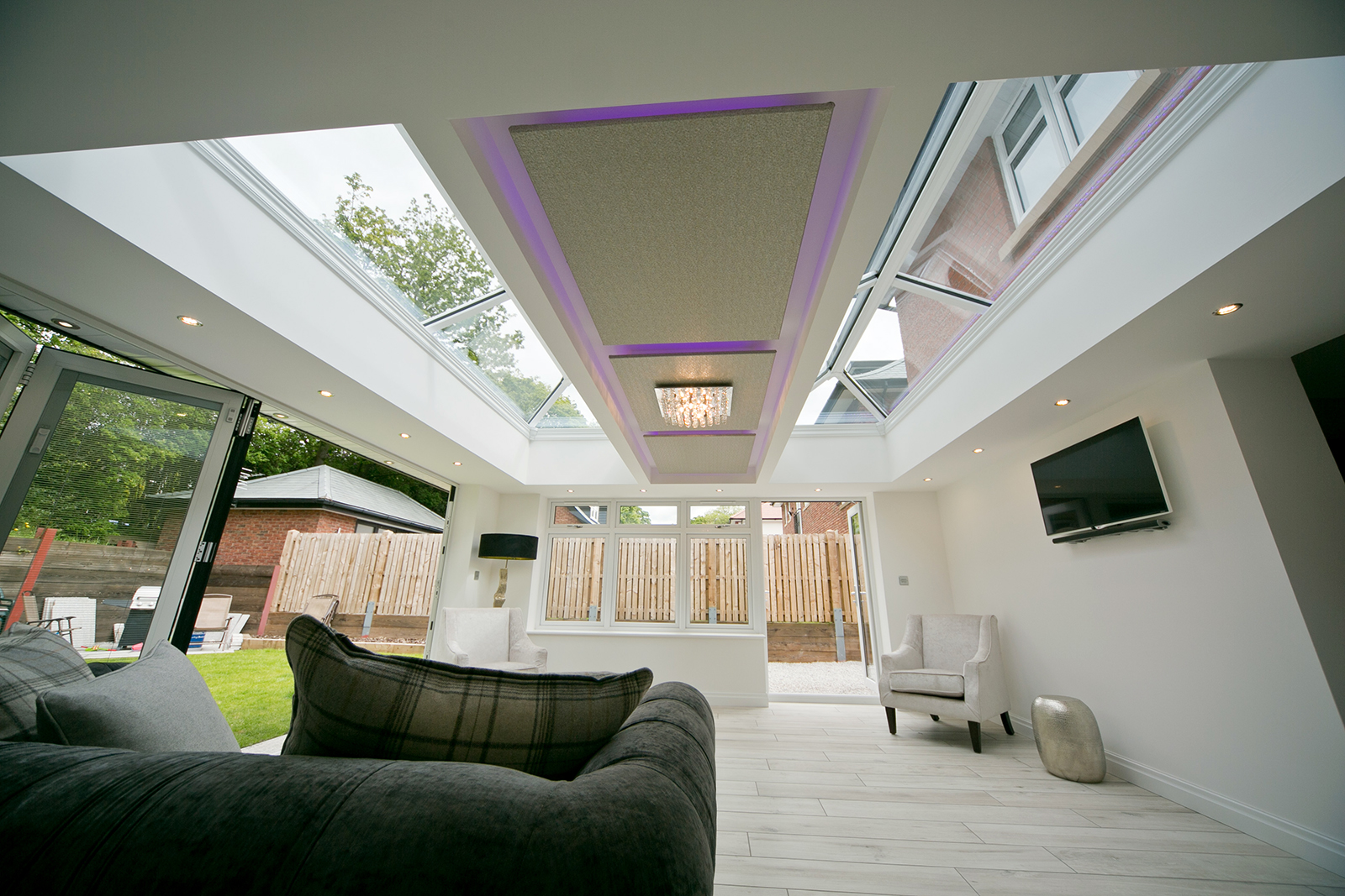 A modern roof lantern in Surrey.