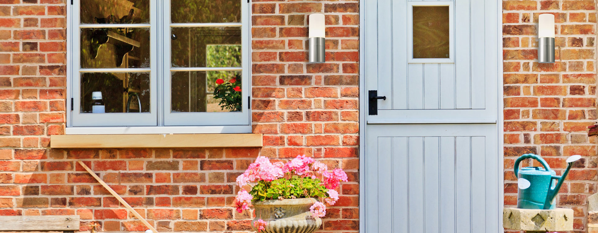 A grey uPVC stable door for a home in Surrey.