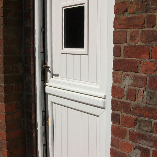 A white stable door for a Surrey home.