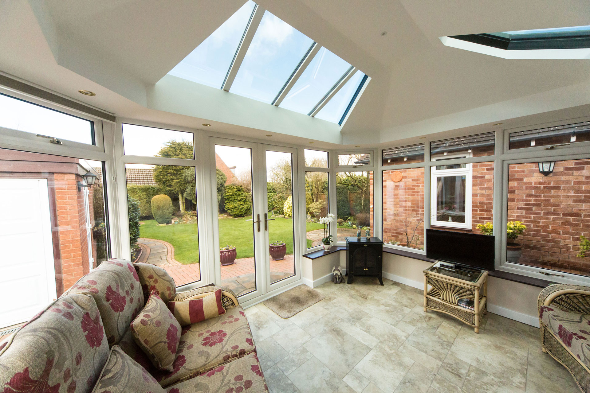 White house extension in Surrey.