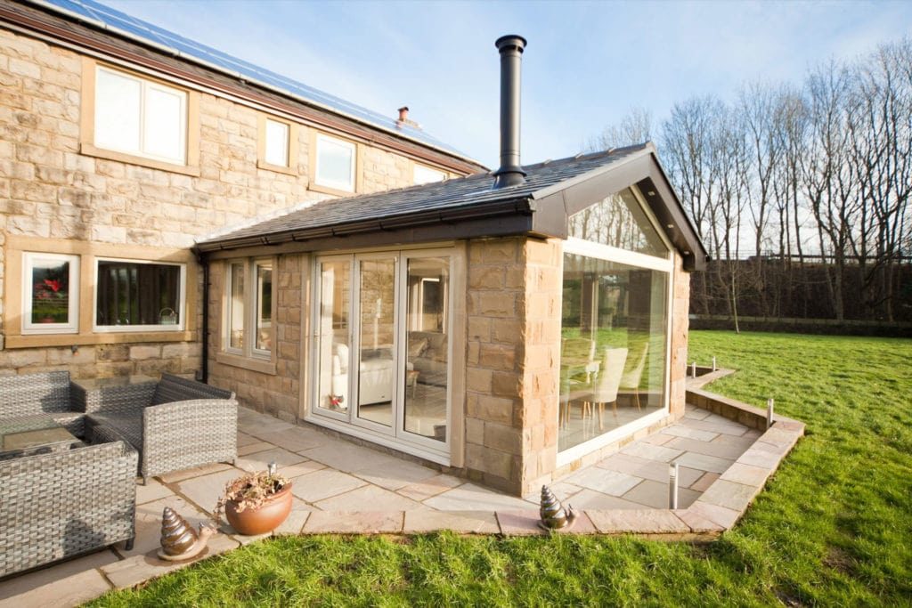 double glazing morden extension